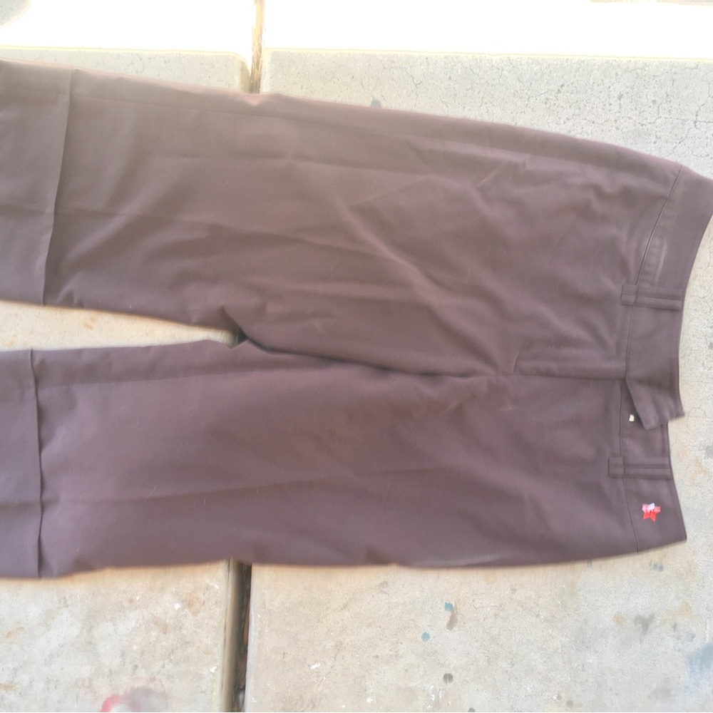 Office core Brown Straight-Leg capri Pants